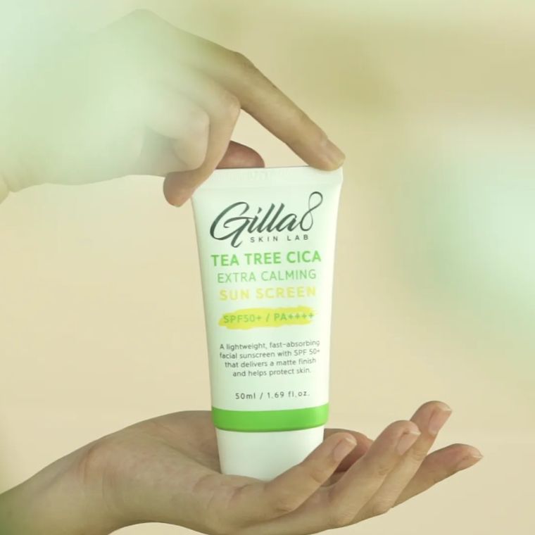 Gilla8 Tea Tree Cica Extra Calming Sun Cream SPF50+
