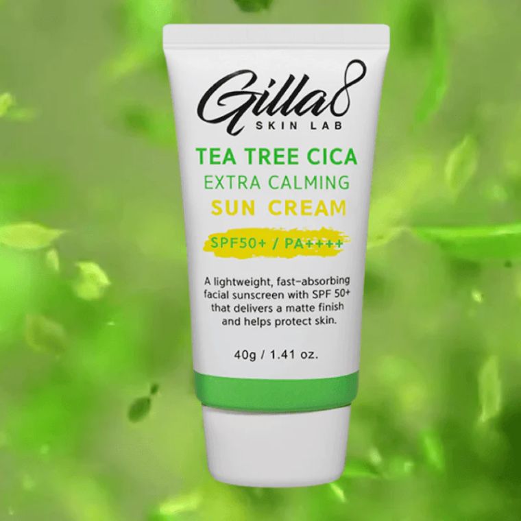 Gilla8 Tea Tree Cica Extra Calming Sun Cream