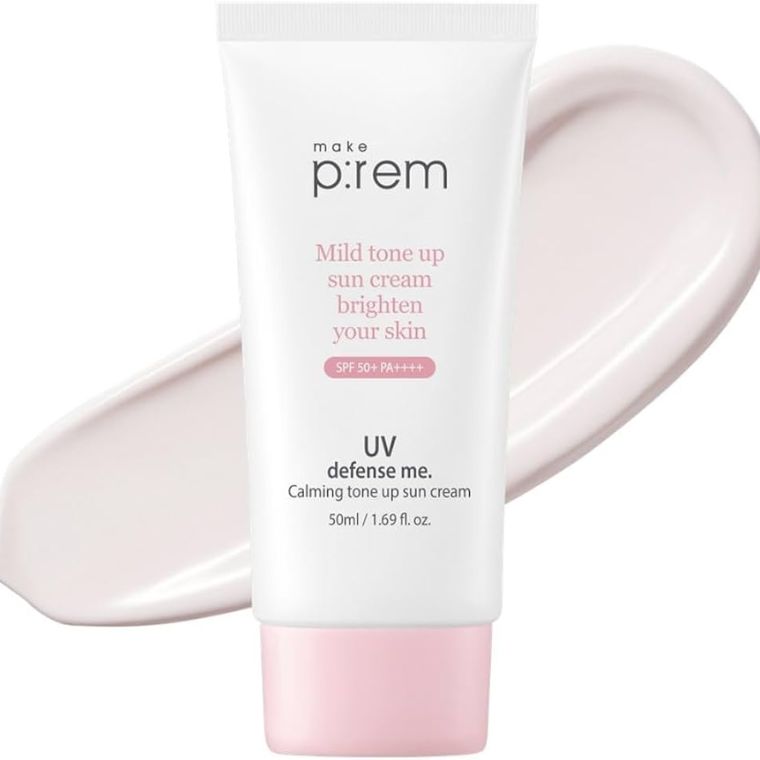 Make P:rem UV Defense Me. Calming Tone Up Sun Cream SPF50+